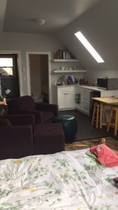Room above garage now converted to a suite.